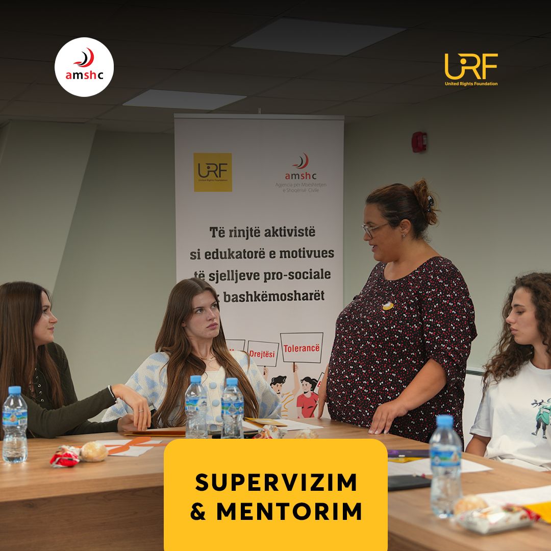 Supervizim e Mentorim nga URF sot me të rinjtë e Bashkisë Kamëz me mbështetjen e AMSHC në kuadër të projektit: “Të rinjtë aktivistë si edukatorë e motivues të sjelljeve pro-sociale tek bashkëmoshatarët”.