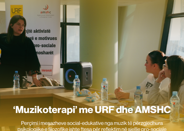 URF zhvilloi dje më datë,18 Dhjetor aktivitetin e Muzikoterapisë me Bashkinë Kamëz.