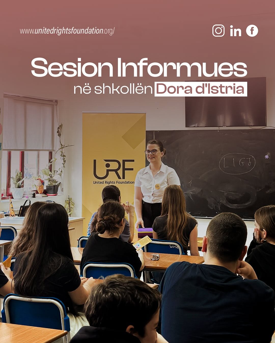 United Rights Foundation në Shkollën “Dora d’Istria”.