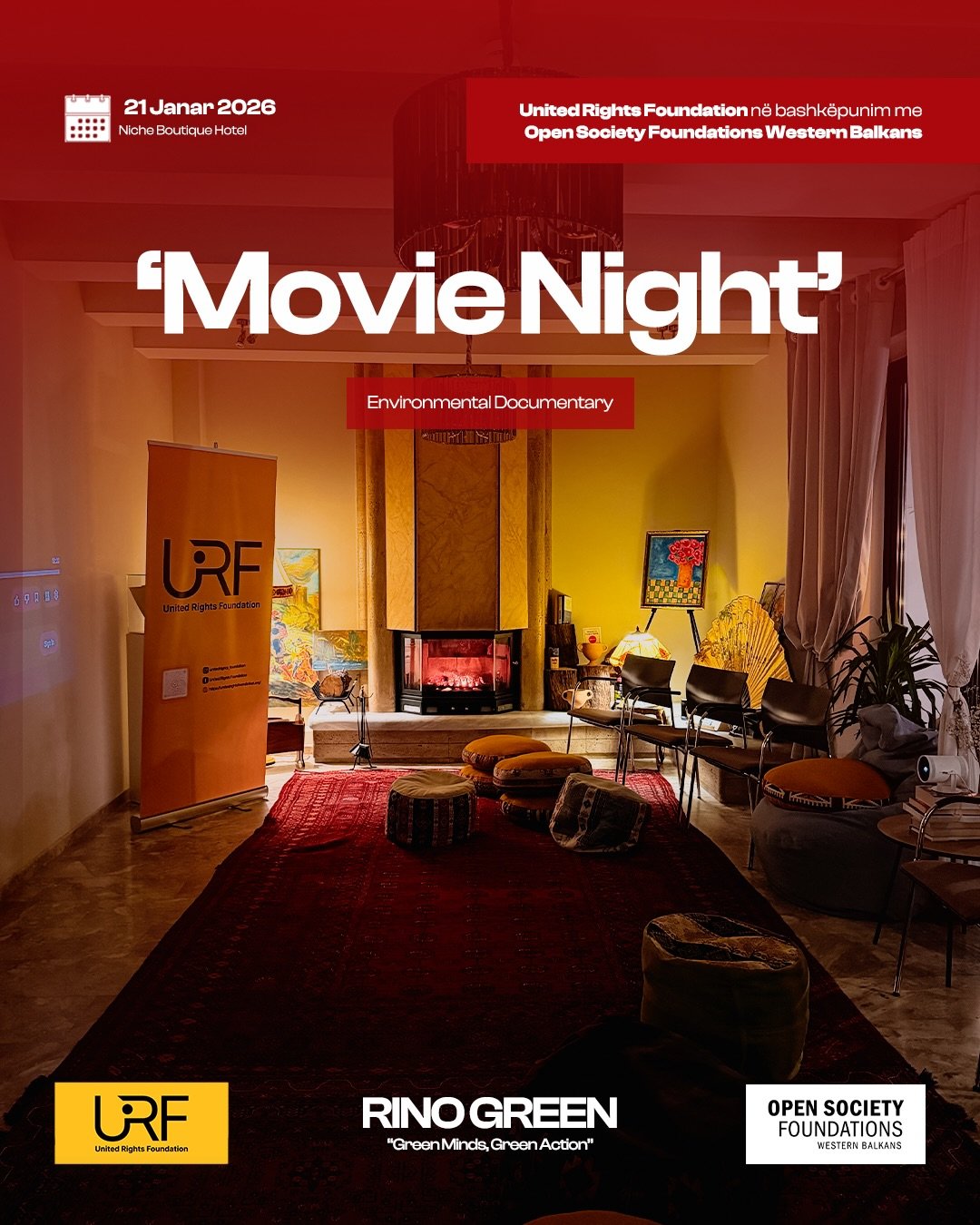 🎬🌱 environmental movie night – një mbrëmje që na bashkoi për mjedisindje, në ambientet e niche