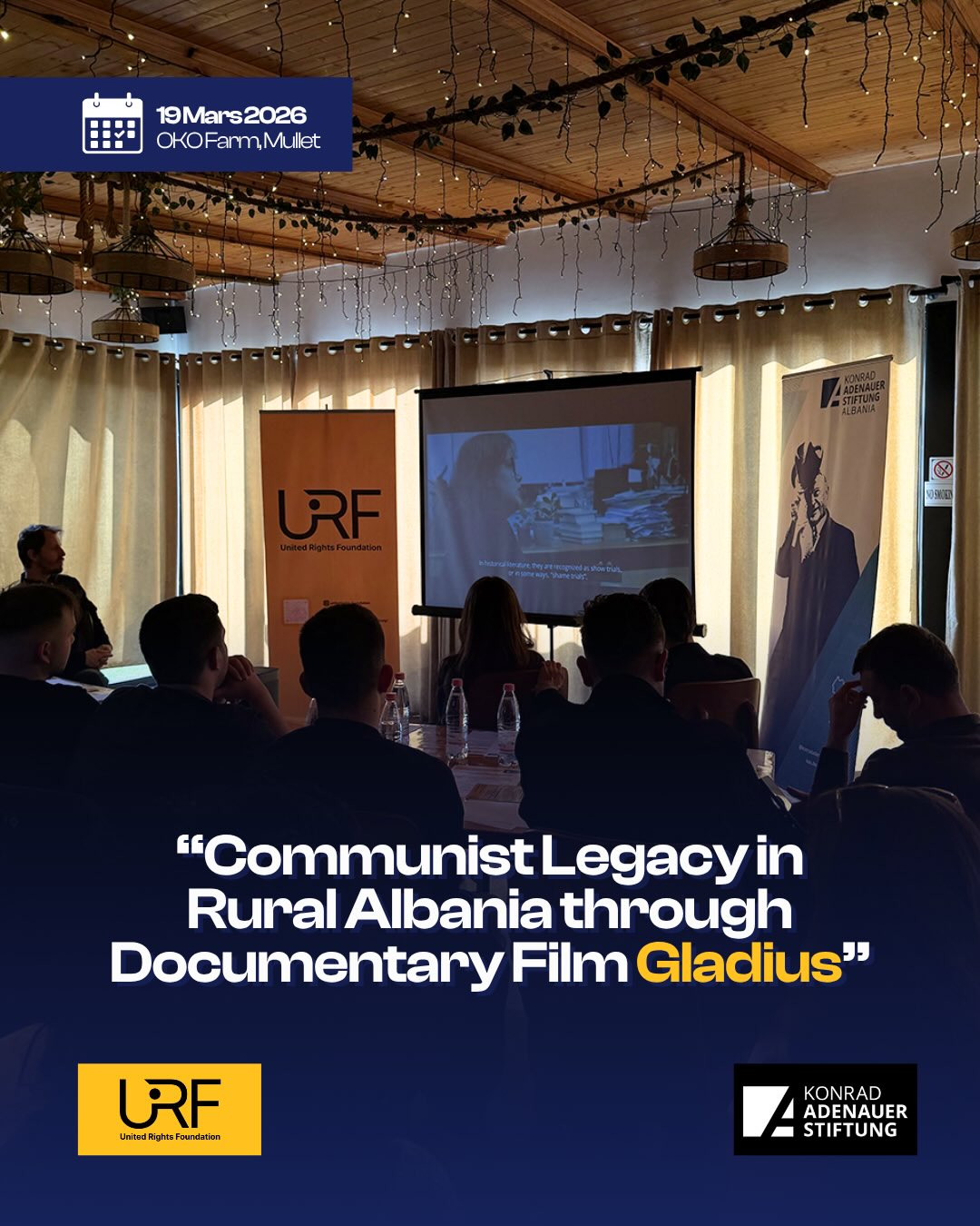URF & KAS – “Nga heshtja në dialog: Eksplorimi i trashëgimisë së komunizmit në Shqipërinë rurale përmes filmit dokumentar Gladius”