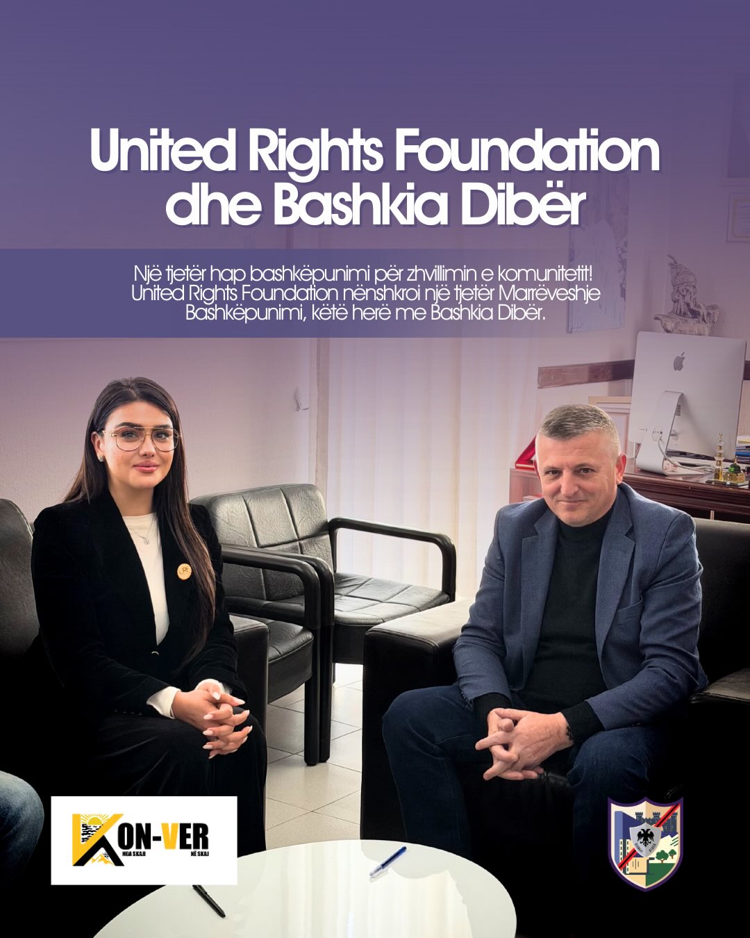 United Rights Foundation nënshkroi një tjetër Marrëveshje Bashkëpunimi, këtë herë me Bashkia Dibër.
