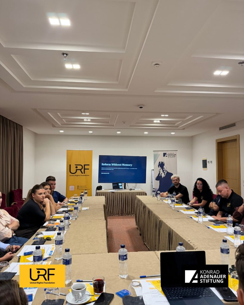 urf, në bashkëpunim me konrad adenauer stiftung, zhvilluan seminarin “memory, democracy and civi 15